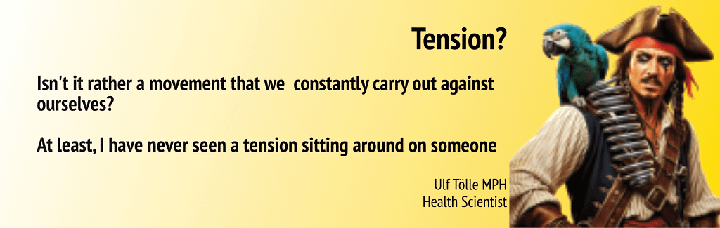 Illustration symbolizing self-generated tension as an internal habit rather than an external force.