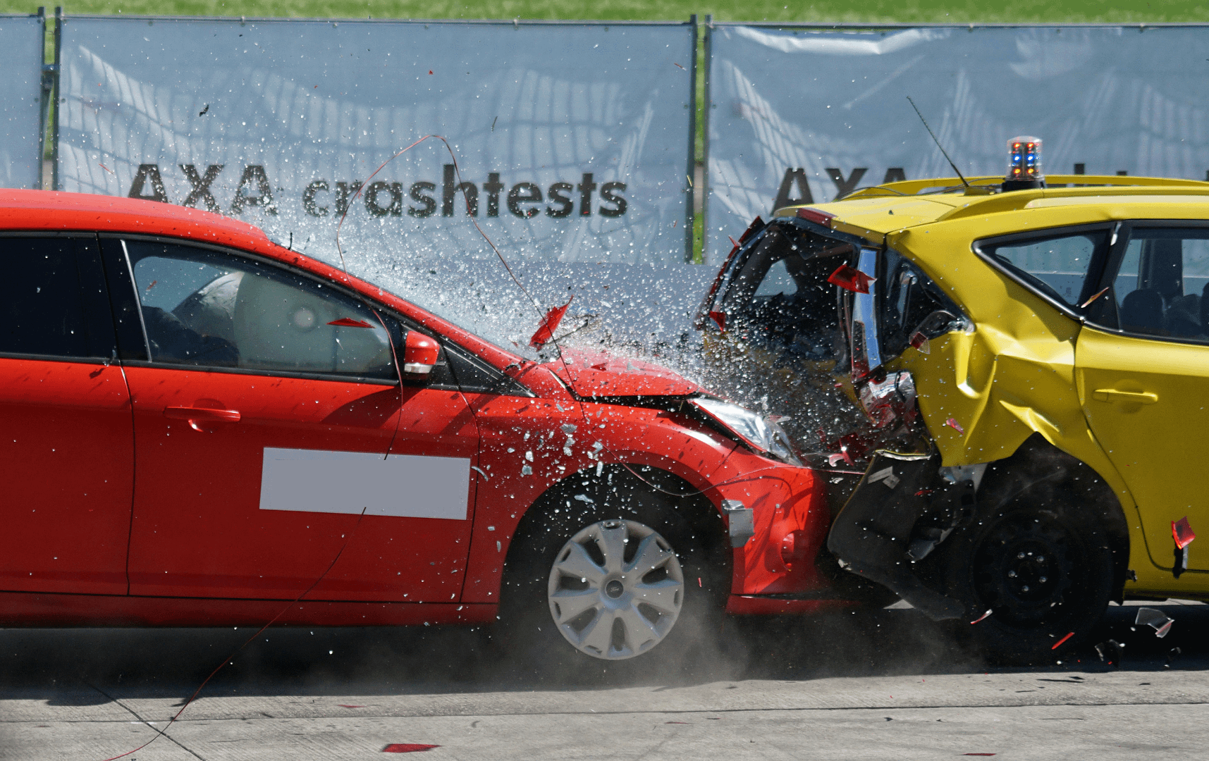 llustrative image showing the impact of a car accident.